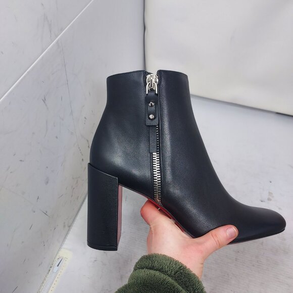 Christian Louboutin Black Ziptotal Black Ankle Boot - Picture 4 of 14